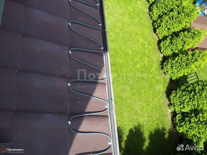 Обогрев кровли и водостоков - монтаж