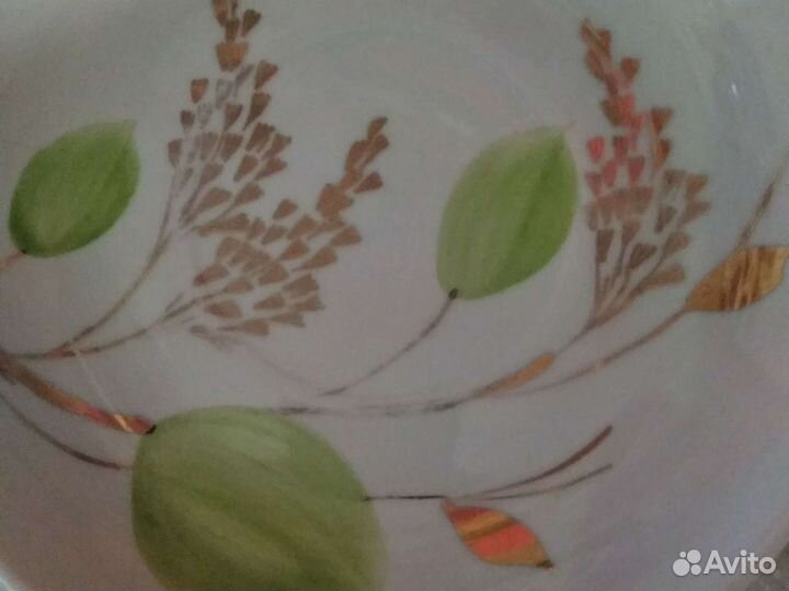 Чайная пара,фарфор,Дулево,ссср,золотая ветвь 