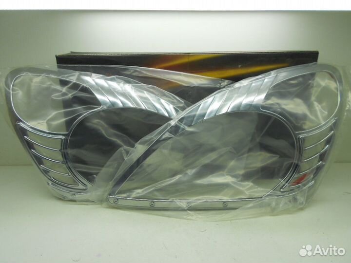 Honda CR-V 2003 Накладки Передних Фар Хром