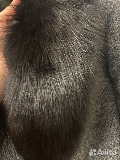 Пальто с мехом песца