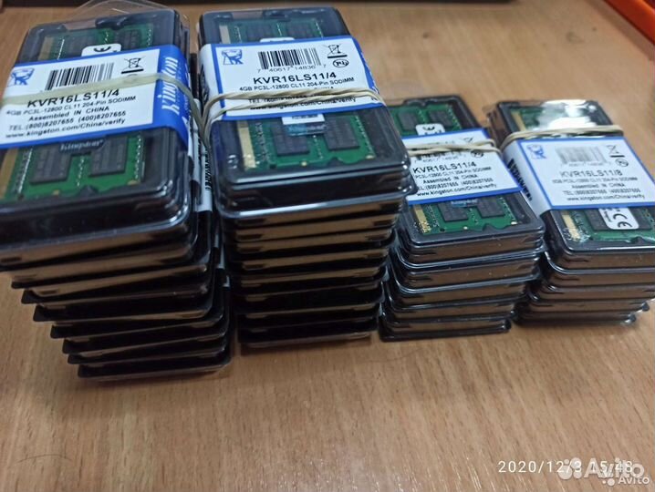 Оперативная память ddr3 4 и 8 gb для ноутбука