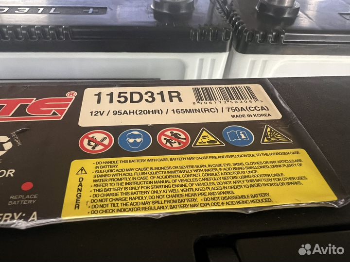 Б/у Аккумулятор Solite 115D31R с гарантией