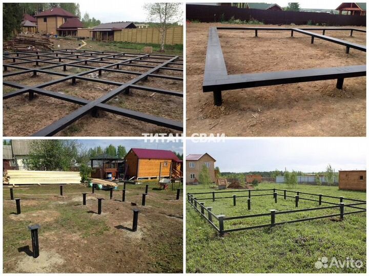 Винтовые сваи с установкой