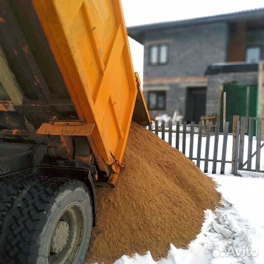 Песок, щебень