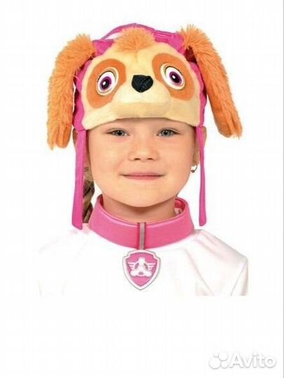 Шапочка карнавальный костюм Щенячий патруль Скай