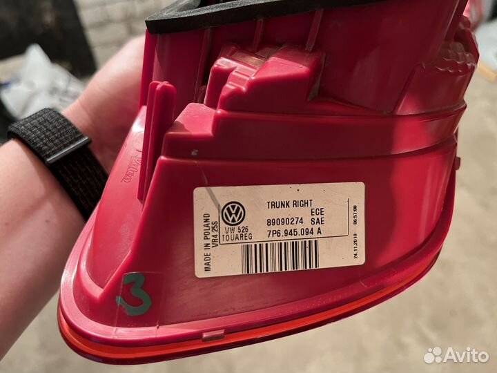 Фонарь задний Фольгсваген Туарег NF