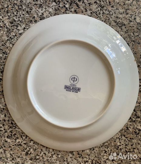 Блюдо овальное и круглое гдр