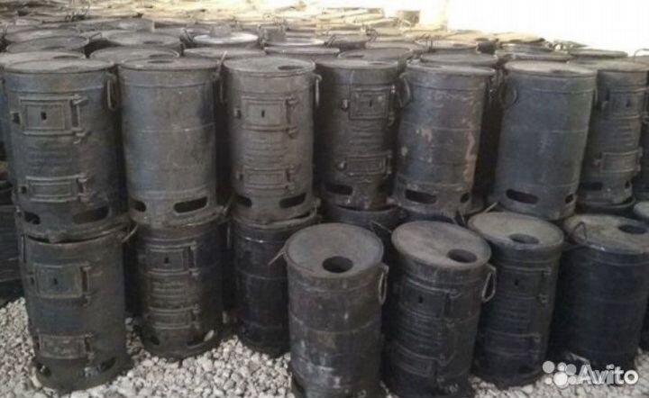 Печь отопительная, Печь под казан чугунная