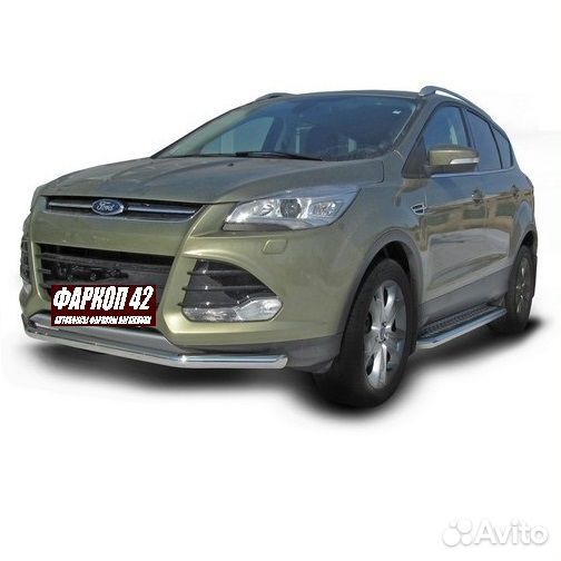 Защита переднего бампера Ford kuga (2013)
