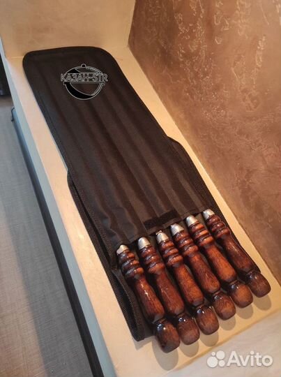 Шампуры в чехле подарочный комплект