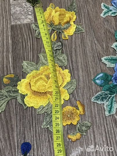 Аппликации Цветы Набор 37шт