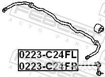 Тяга стабилизатора перед лев 0223C24FL Febest