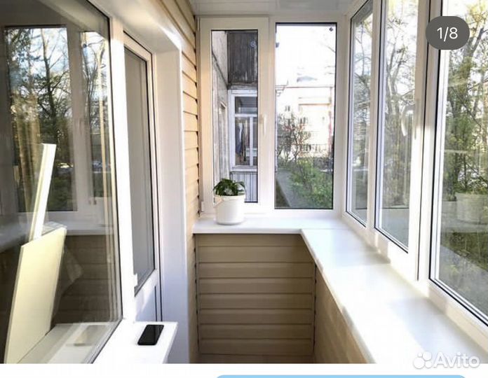 Балконы пвх/Алюминий с отделкой и утеплением