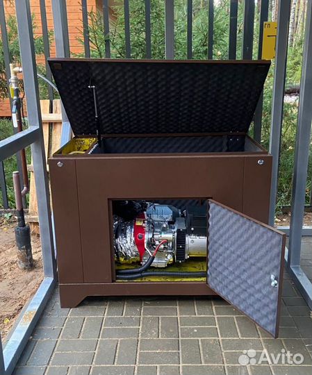 Газовый генератор для дома 6 квт в кожухе