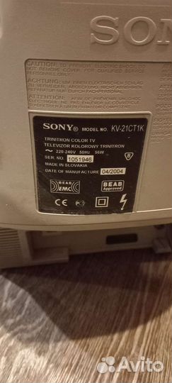 Телевизор sony kv-21ct1k