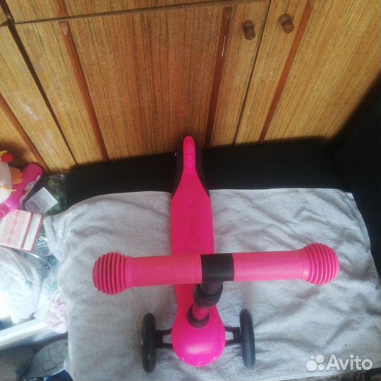 Самокат новый колеса светятся он складной за