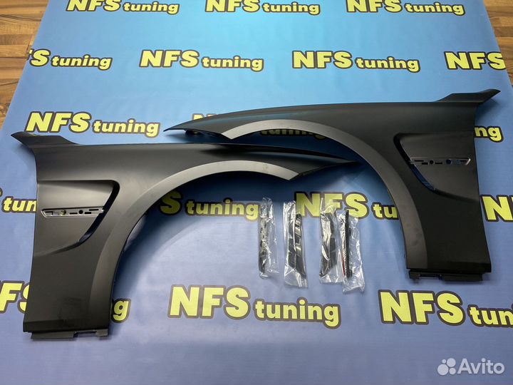 Крылья для BMW F30 M3 в стиле F80