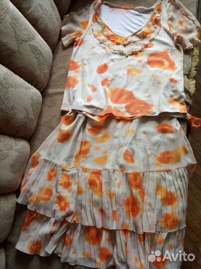 Комплект для беременных (юбка и блузка) размер 50