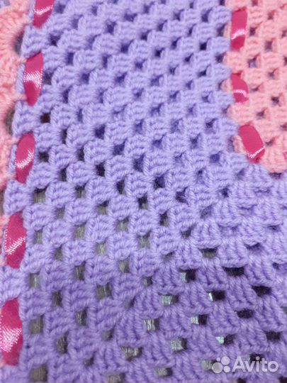 Плед на выписку ручной работы