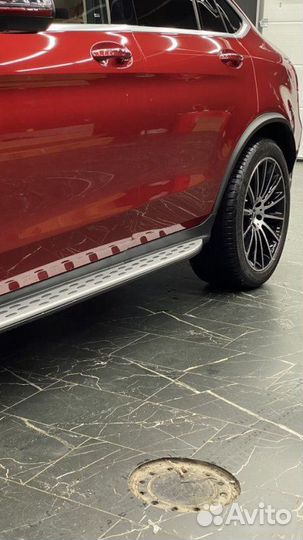 Диффузор с насадками+пороги Mercedes GLC-coupe 253