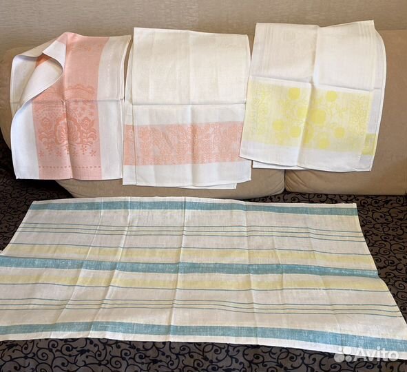 Простыни льняные СССР, 214х150, 4 шт