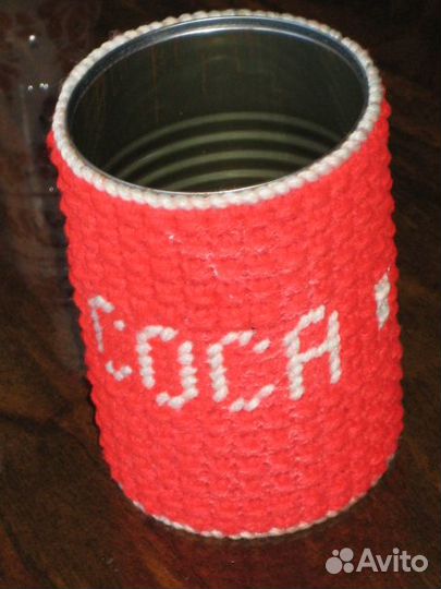 Coca-cola металлический стакан банка ваза новая