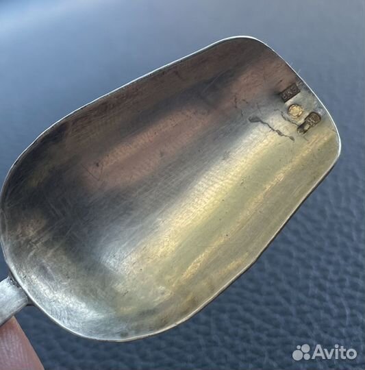 Серебряный совочек для сахара, 84 проба