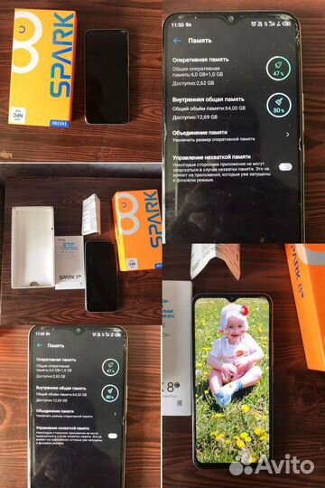 TECNO Spark 8C, 4/64 ГБ