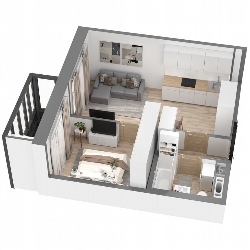1-к. квартира, 41,3 м², 9/23 эт.