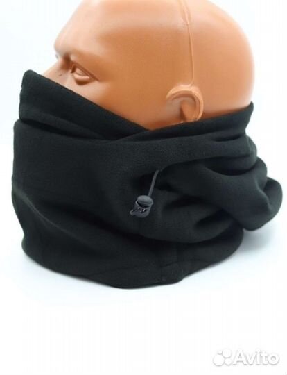 Балаклава флисовая черная