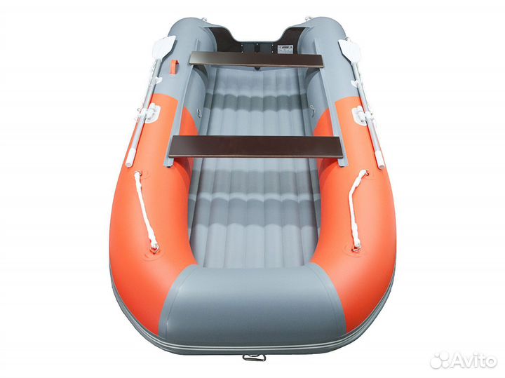 Лодка пвх Gladiator E330SL оранжево/темно-серый