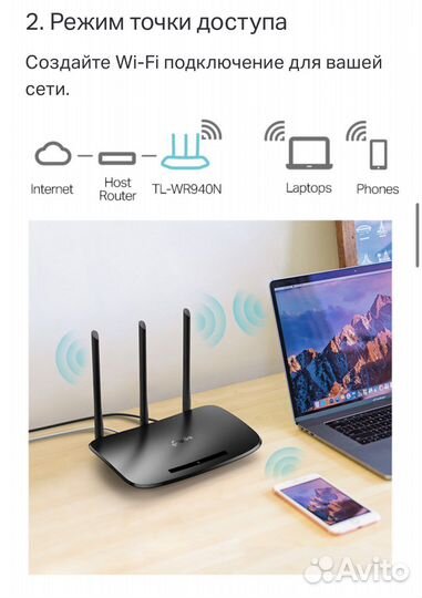 Wi-Fi роутер TP-Link TL-WR940N