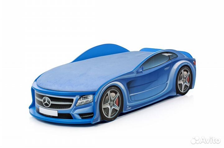 Кровать машина UNO Мерседес М синий (новый)