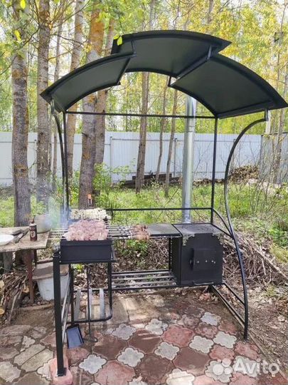 Мангал 3 мм с печью под казан