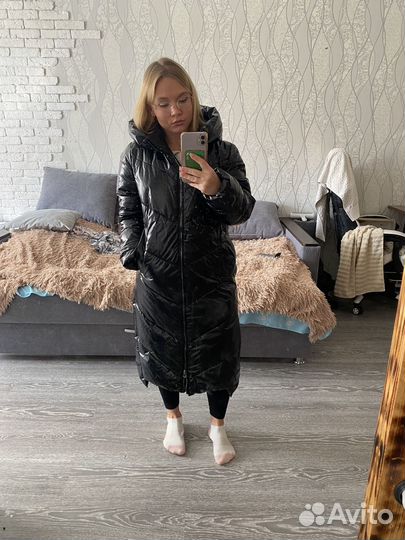 Пуховик женский 42 44 оверсайз