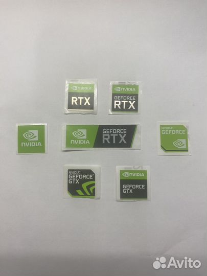 Наклейки intel i3, i5, i7, i9 GeForce RTX, GTX