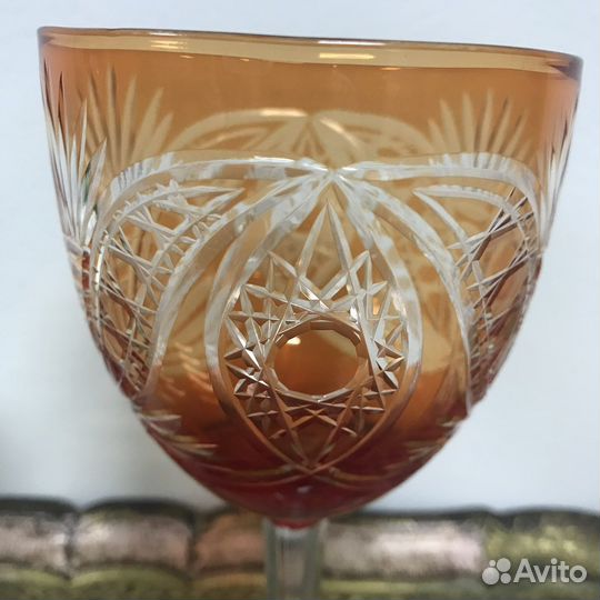 Бокал Цветной хрусталь