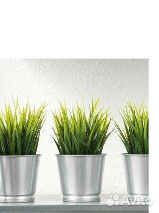 IKEA новые цветы трава искуственные