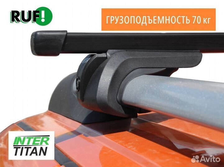 Багажник на рейлинги LADA inter titan Квадрат