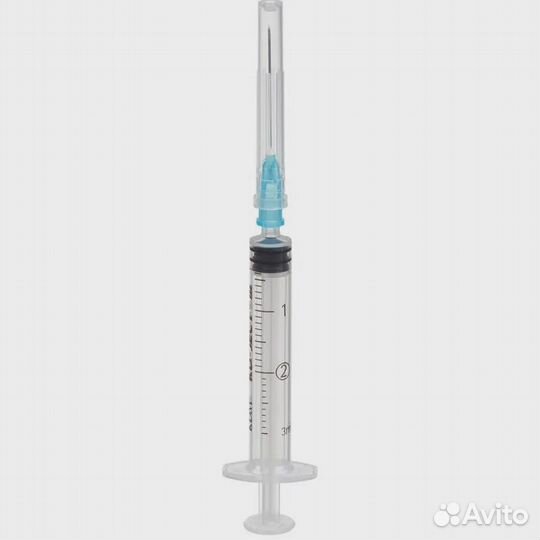 Шприц kdм-Ject III, 2мл, игла 23G (0,6*30мм), 3-ко