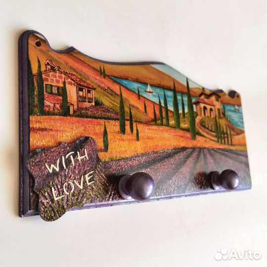 Декоративная вешалка, ручная работа