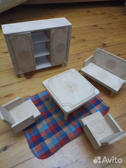 Детский деревянный комплект