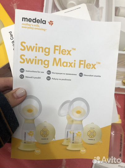 Молокоотсос электрический medela swing flex