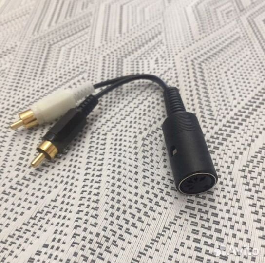 Кабель-переходник 2 rca штекер- 5DIN гнездо, 20 см