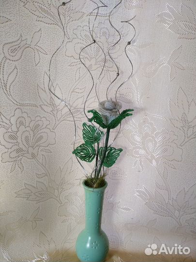 Роза из бисера
