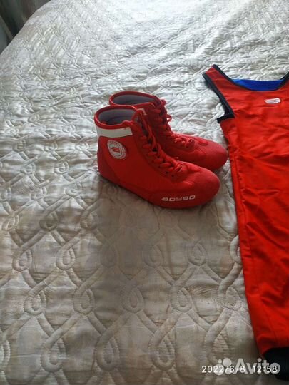 Борцовское трико детское, борцовки