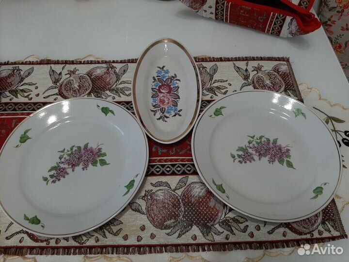 Тарелки сирень дулево