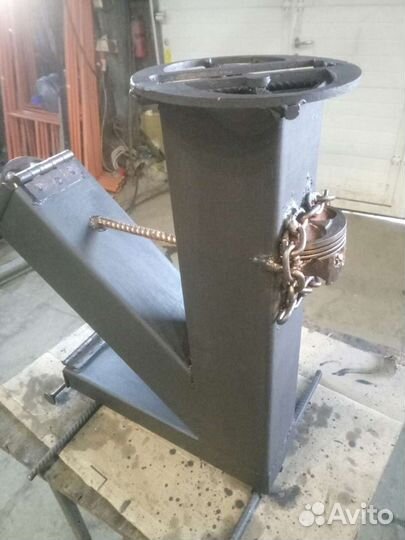 Печь щепочница. Rocket slove