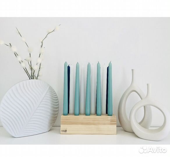 Набор свечей на подставке. Candle set