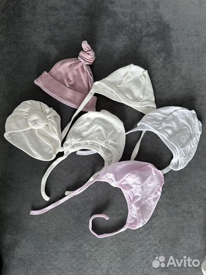 Шапочка / тюрбан/ чепчик для новорожденного